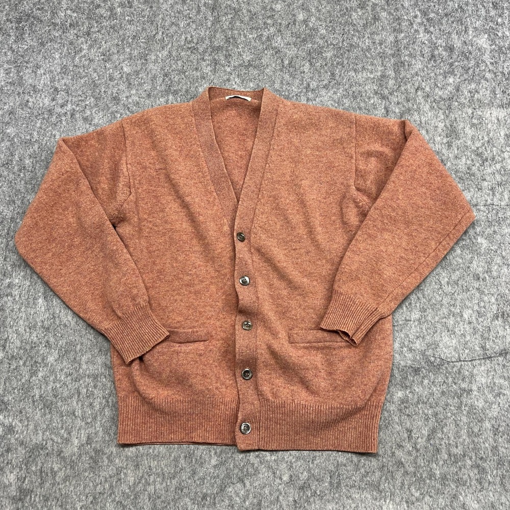 Men's Brown Cardigan Sweater
